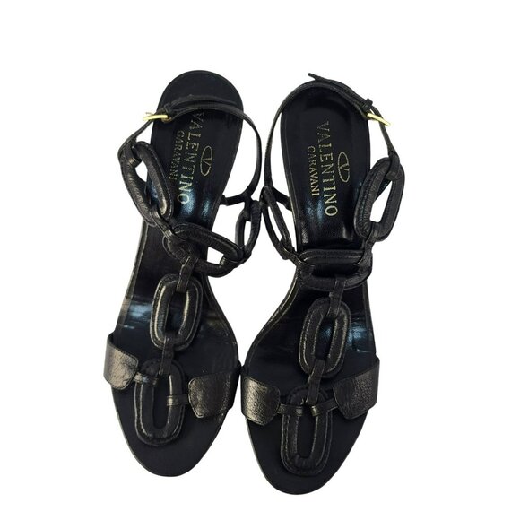 Valentino Garavani Black Leather Stiletto Heels – Size 40 EU | 9.5 US - Picture 9 of 11